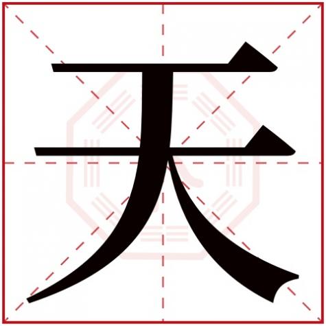 田字五行属什么，天字五行属什么